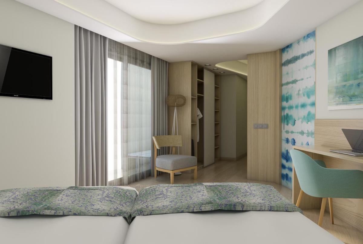 Cama o camas de una habitación en Sumus Hotel Stella and Spa 4S Adults Recommended
