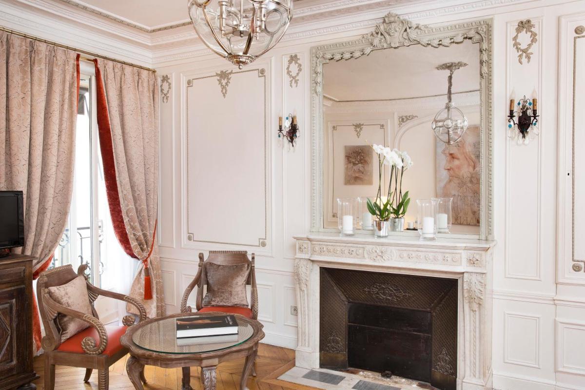 Coin salon dans l'établissement Hotel & Spa de Latour Maubourg