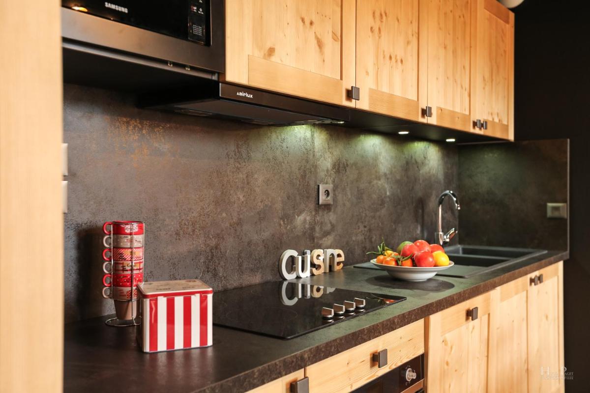 Cuisine ou kitchenette dans l'établissement TERRESENS - Les Fermes du Mont-Blanc
