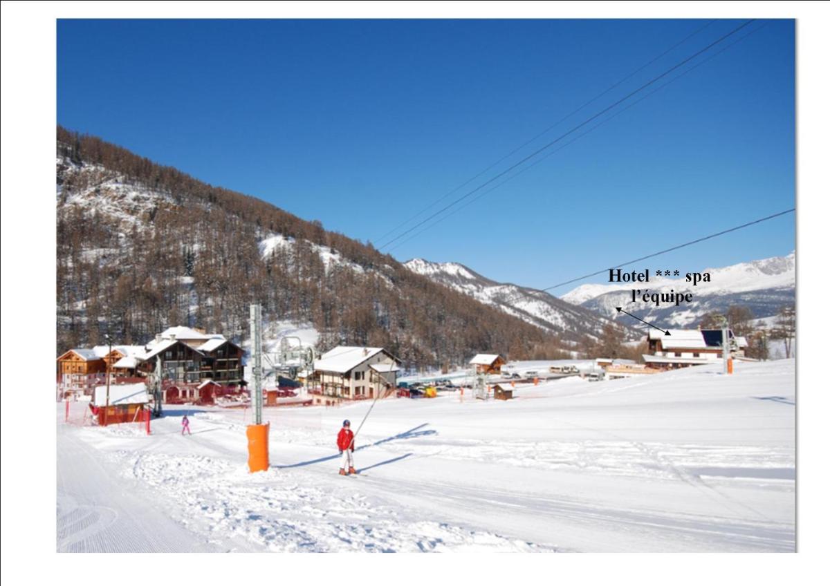 L'établissement Hotel Spa L'Equipe en hiver