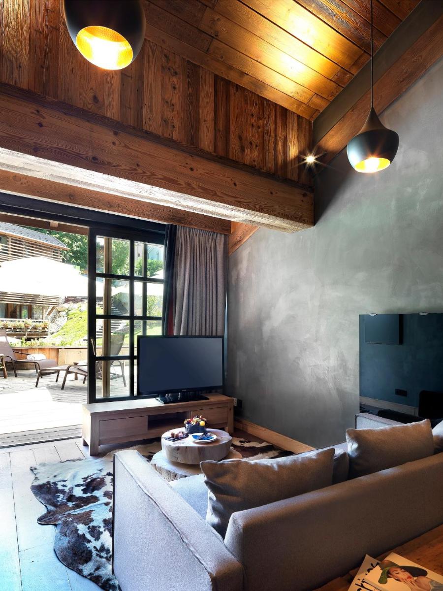 Coin salon dans l'établissement M de Megève