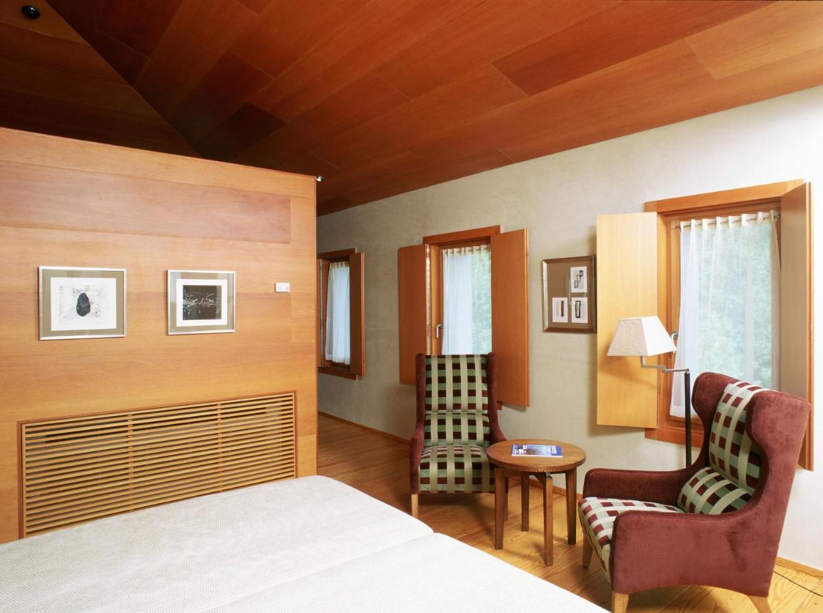 Cama o camas de una habitación en Parador de Santo Estevo