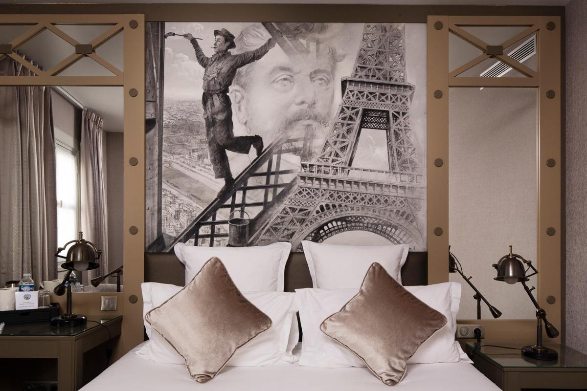 Un ou plusieurs lits dans un hébergement de l'établissement Hotel & Spa de Latour Maubourg