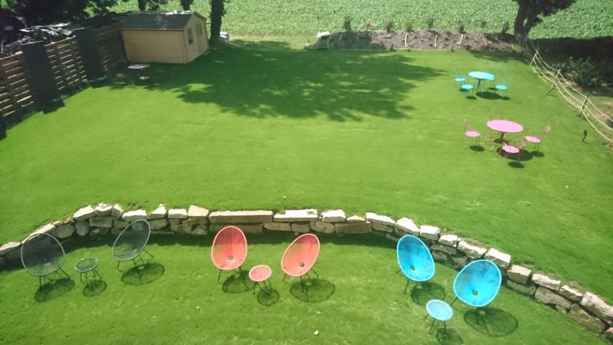 Jardin de l'établissement Le Moulin d'Oscar & Spa - Mulhouse Nord
