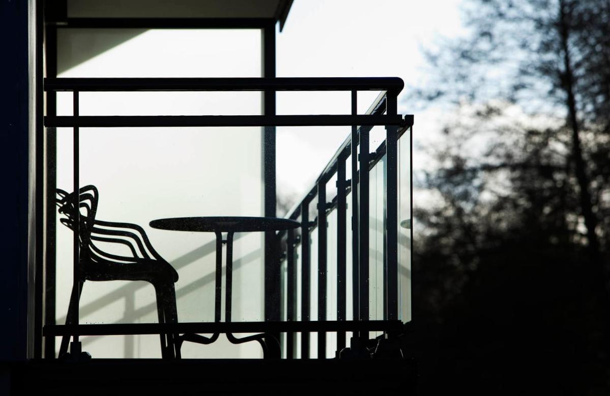 Balcon ou terrasse dans l'établissement L'Aubinière Hôtel Restaurant & Spa