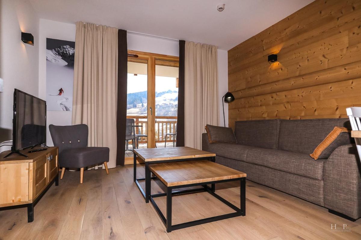 Coin salon dans l'établissement TERRESENS - Les Fermes du Mont-Blanc