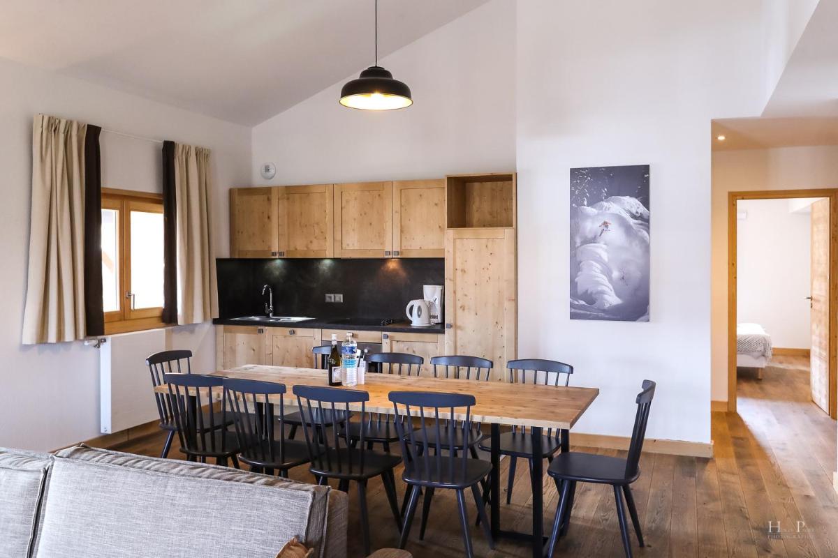 Cuisine ou kitchenette dans l'établissement TERRESENS - Les Fermes du Mont-Blanc