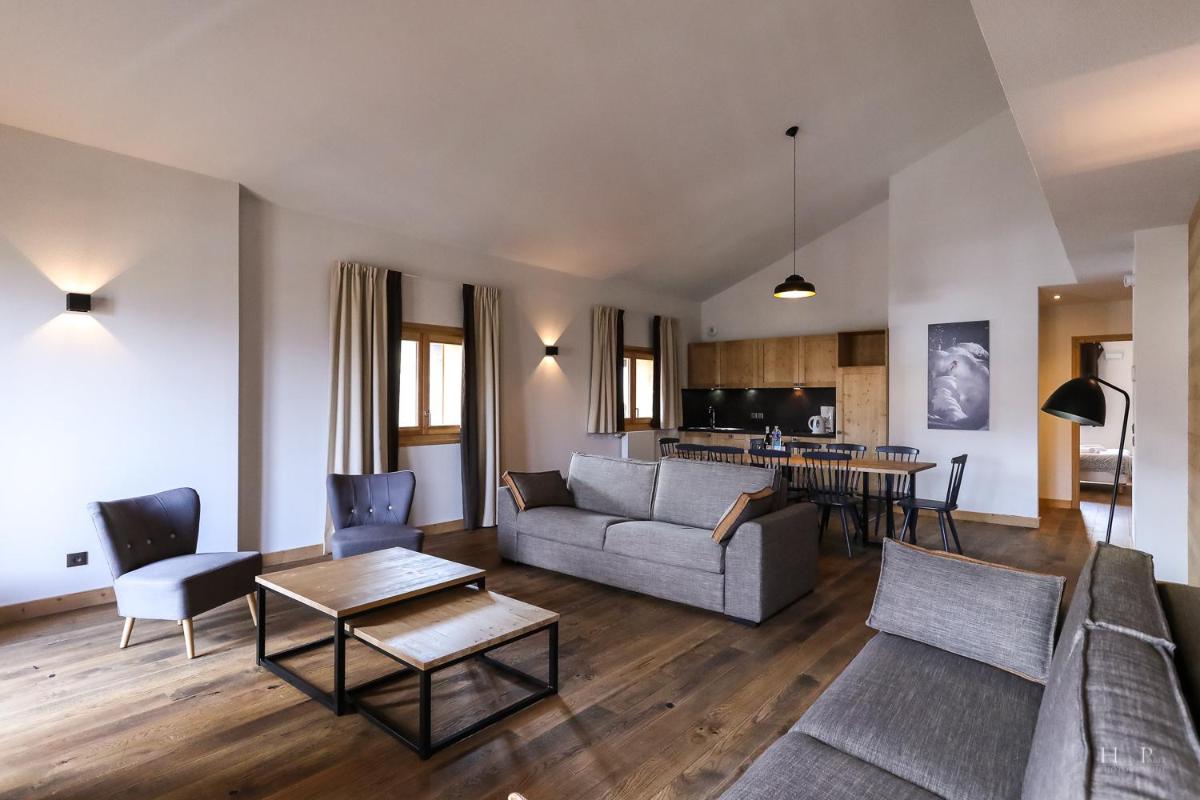 Coin salon dans l'établissement TERRESENS - Les Fermes du Mont-Blanc