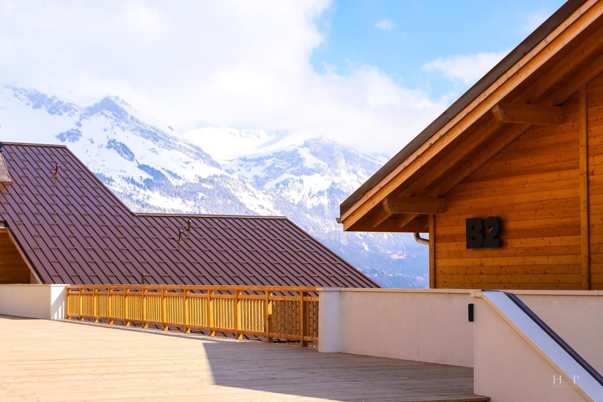 Vue générale sur la montagne ou vue sur la montagne depuis l'appart'hôtel
