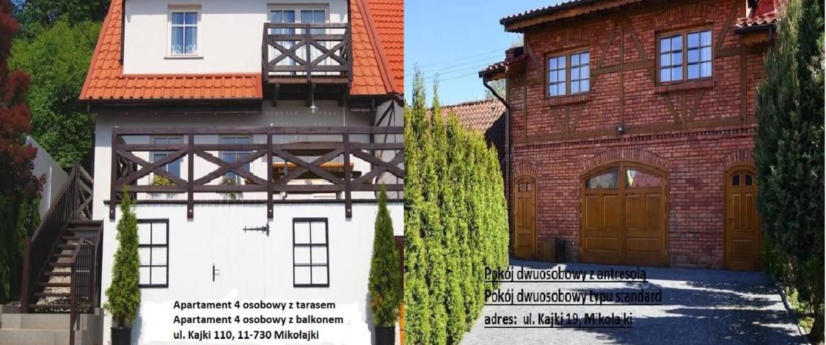 Apartamenty i pokoje Mikołajki - Housity
