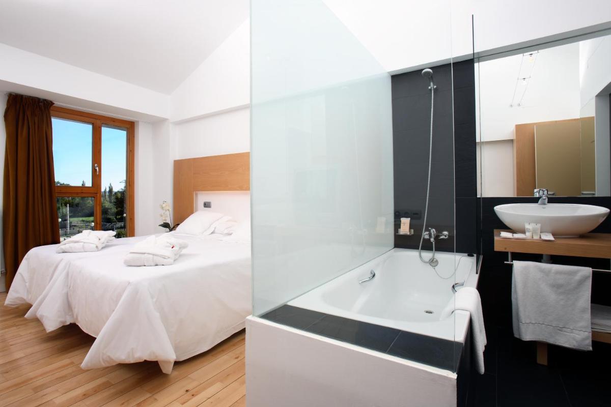 Cama o camas de una habitación en Tierra de Biescas