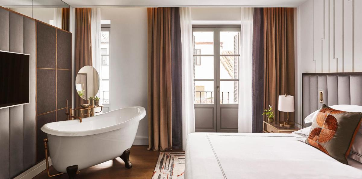 Cama o camas de una habitación en Gran Hotel Inglés - The Leading Hotels of the World