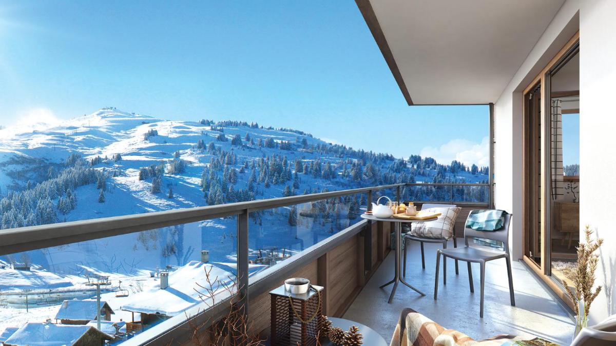 Vue générale sur la montagne ou vue sur la montagne depuis l'appart'hôtel