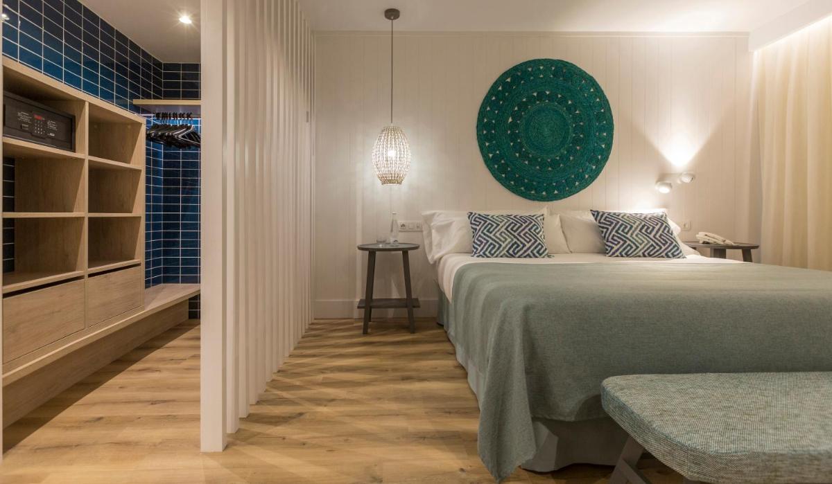 Cama o camas de una habitación en Blaumar Hotel