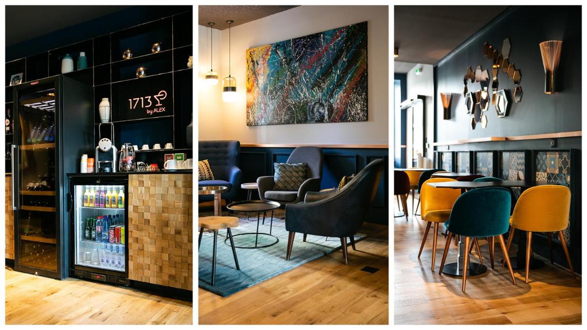 Coin salon dans l'établissement Alex Hotel & Spa