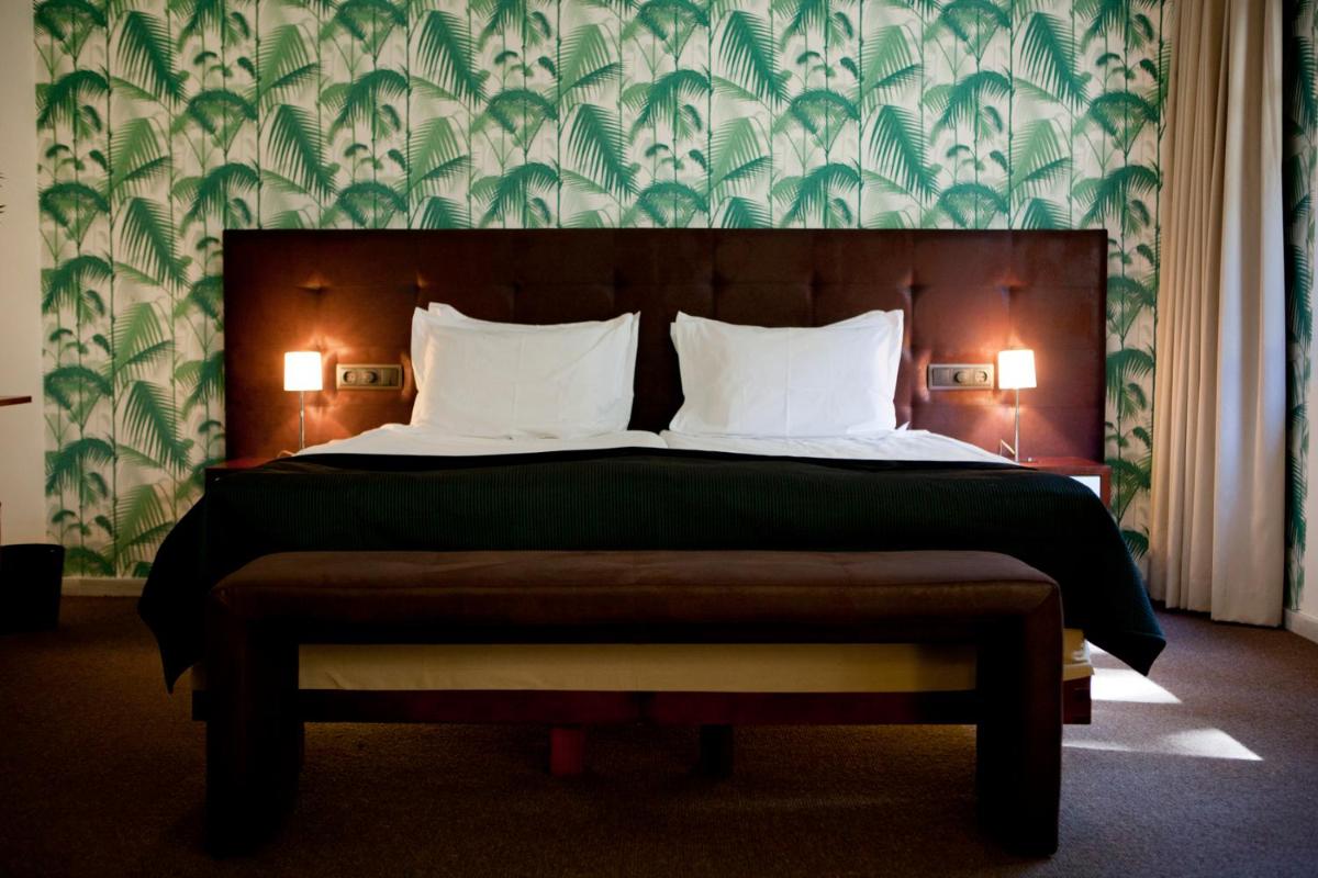 Cama o camas de una habitación en Hotel Esplendido