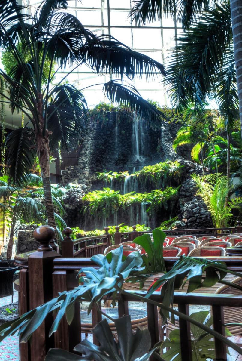 Jardín al aire libre en Beatriz Costa & Spa