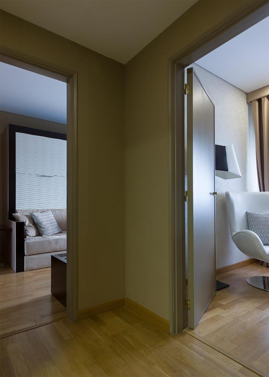 Uma área de estar em Hotel Meira