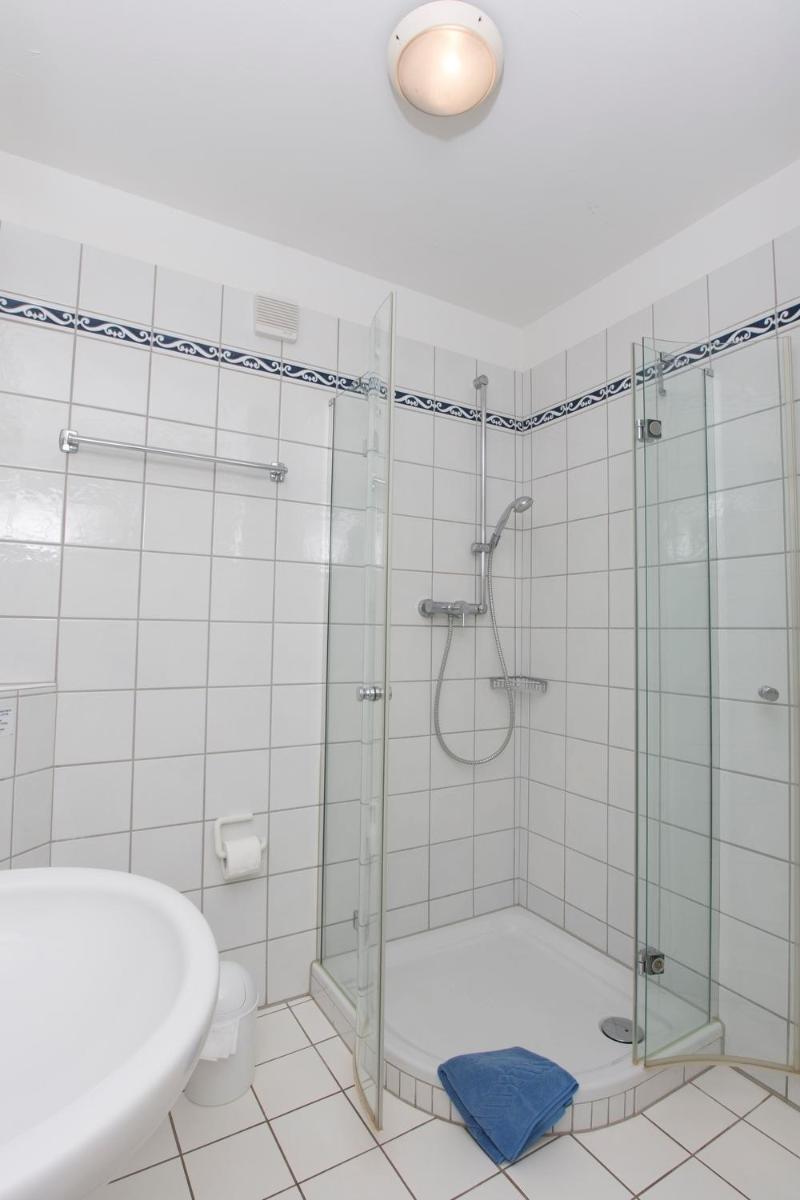Salle de bains dans l'établissement Résidence les Tourelles