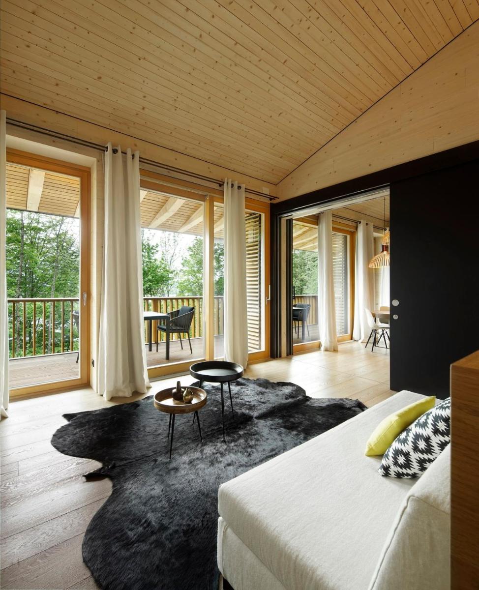 Ein Bett oder Betten in einem Zimmer der Unterkunft Das Tegernsee