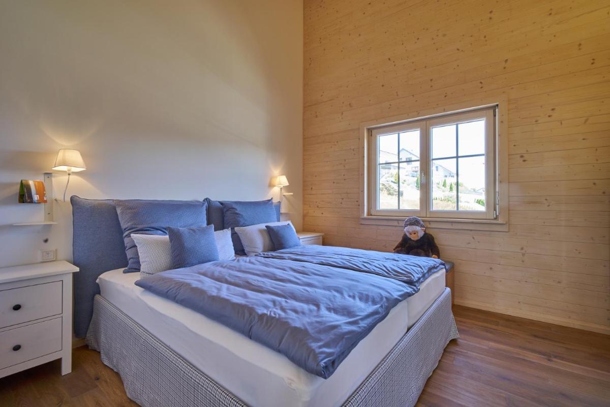 Ein Bett oder Betten in einem Zimmer der Unterkunft Alb Appartements
