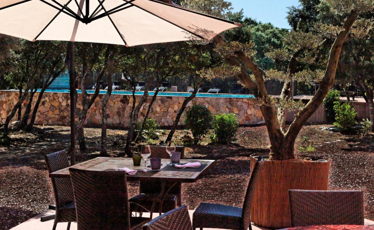 Jardin de l'établissement Hotel restaurant Spa Disini Montpellier Est, The Originals Relais