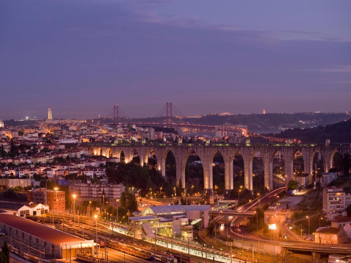 Uma vista geral de Lisboa ou a vista da cidade a partir do hotel