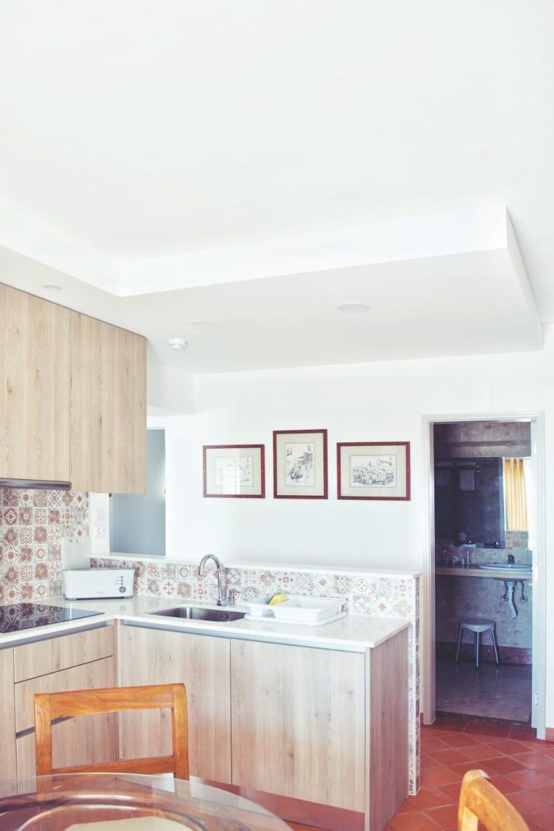 A cozinha ou kitchenette de Hotel do Cerro