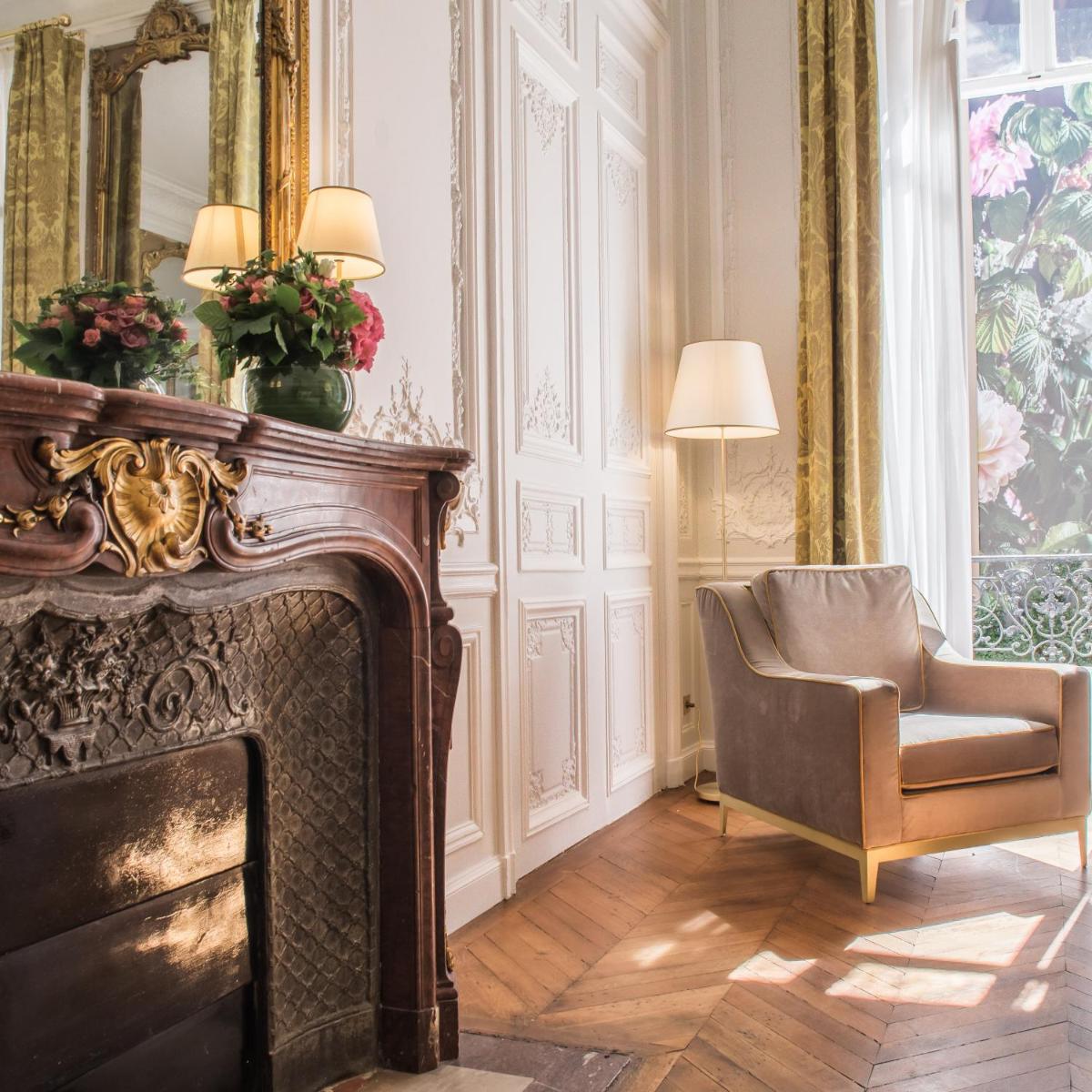 Coin salon dans l'établissement Hôtel Alfred Sommier