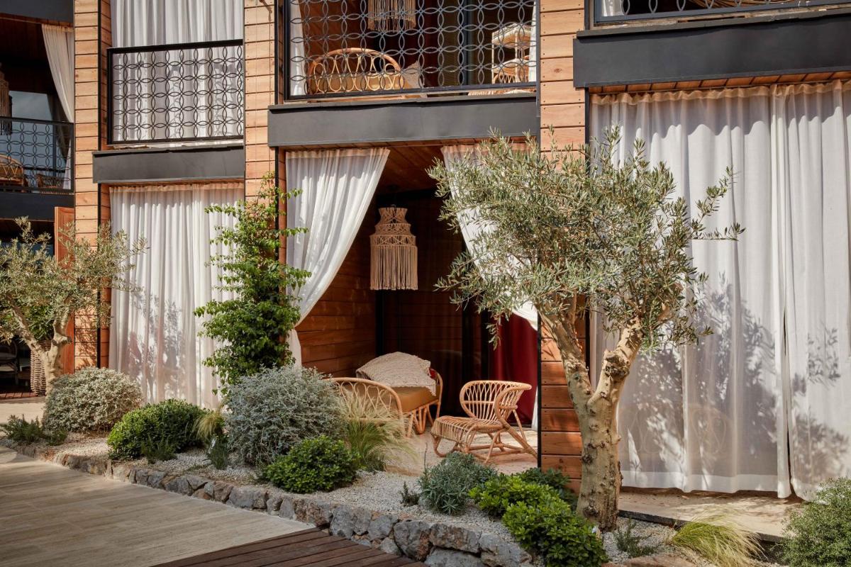 Jardín al aire libre en Bikini Island & Mountain Port de Soller "Adults only"