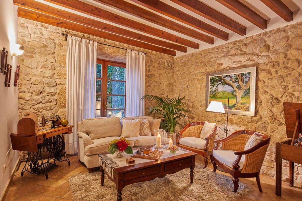Zona de estar de Cas Comte Suites & Spa - Adults Only