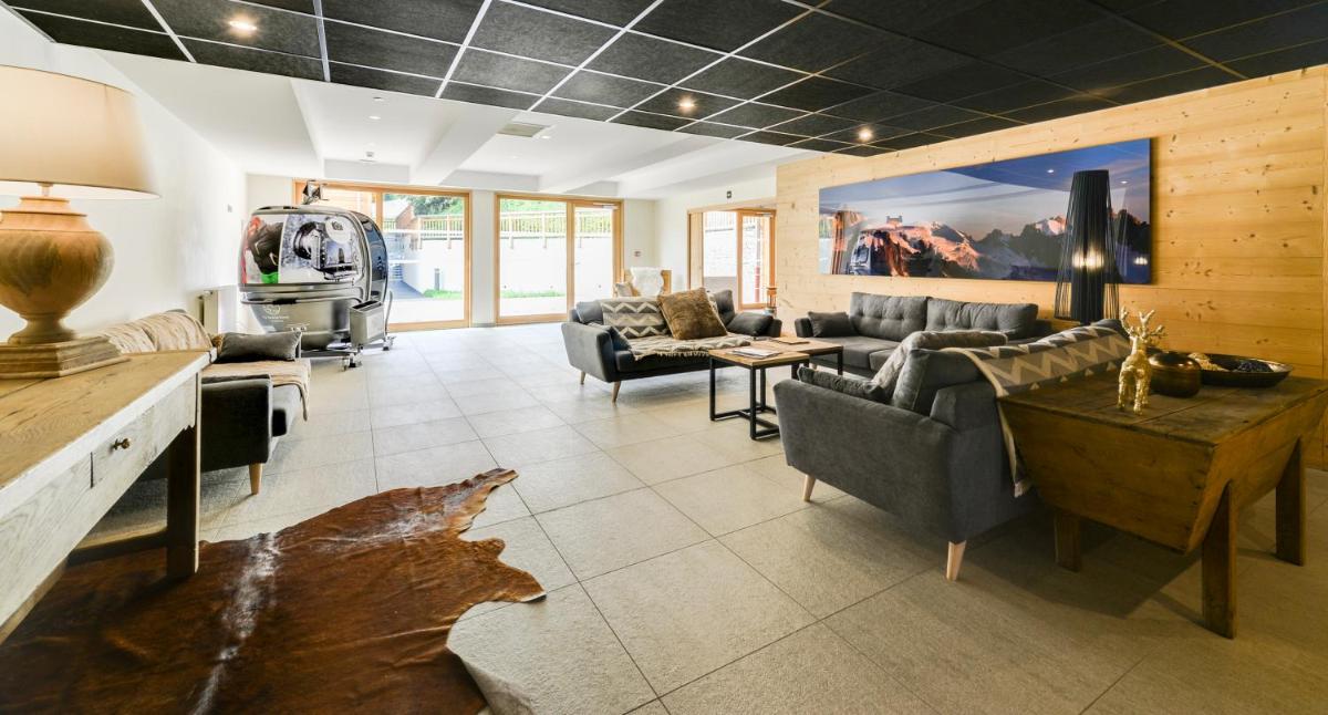 Coin salon dans l'établissement TERRESENS - Les Fermes du Mont-Blanc