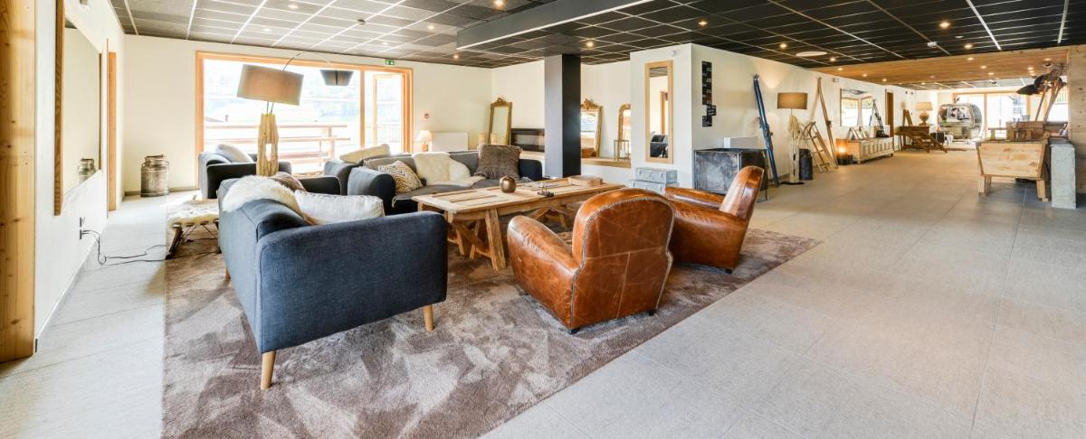 Coin salon dans l'établissement TERRESENS - Les Fermes du Mont-Blanc