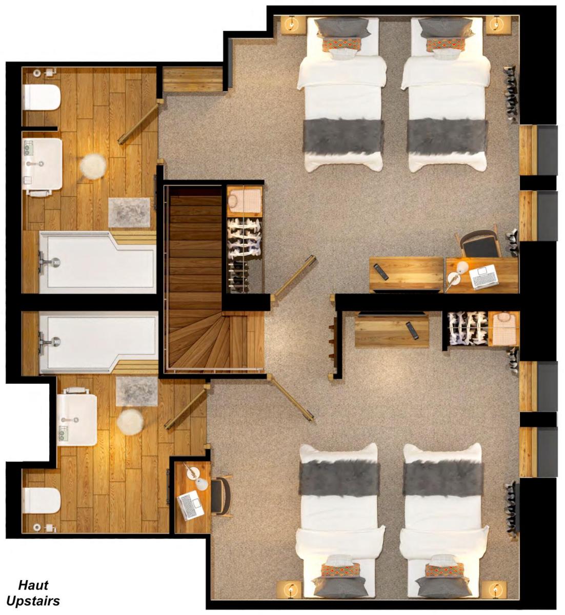 Plan de l'établissement Hôtel Avancher