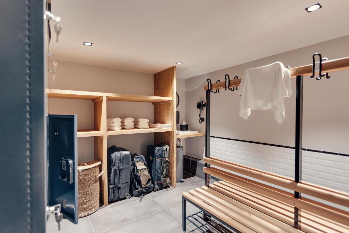 Cuisine ou kitchenette dans l'établissement Hôtel Avancher