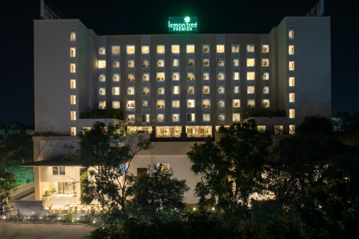 a rendering of a hotel at night at Lemon Tree Premier City Center Pune in Pune