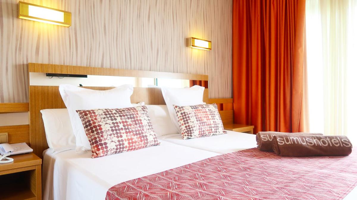 Cama o camas de una habitación en Sumus Hotel Stella and Spa 4S Adults Recommended