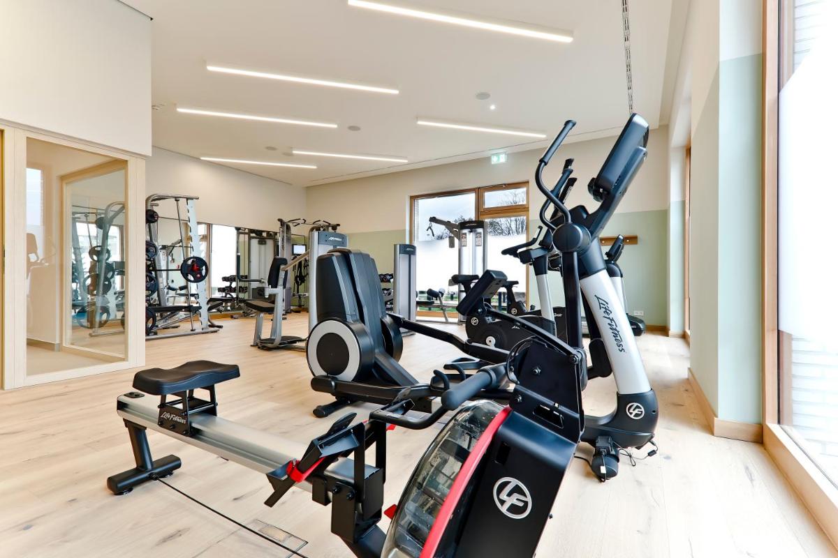 Das Fitnesscenter und/oder die Fitnesseinrichtungen in der Unterkunft Upstalsboom Wyk auf Föhr