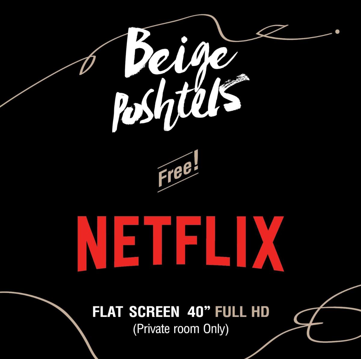 Beige Poshtels + Netflix - Housity