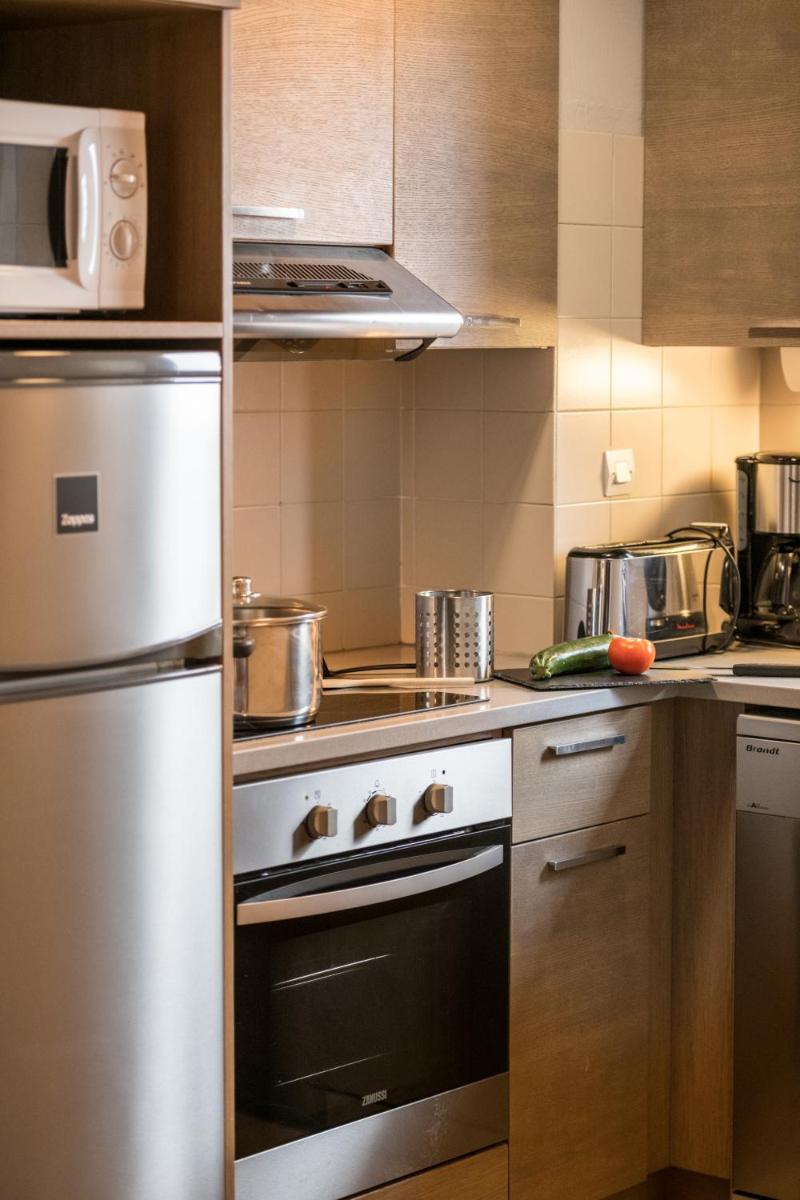 Cuisine ou kitchenette dans l'établissement Résidences Village Montana by Les Etincelles