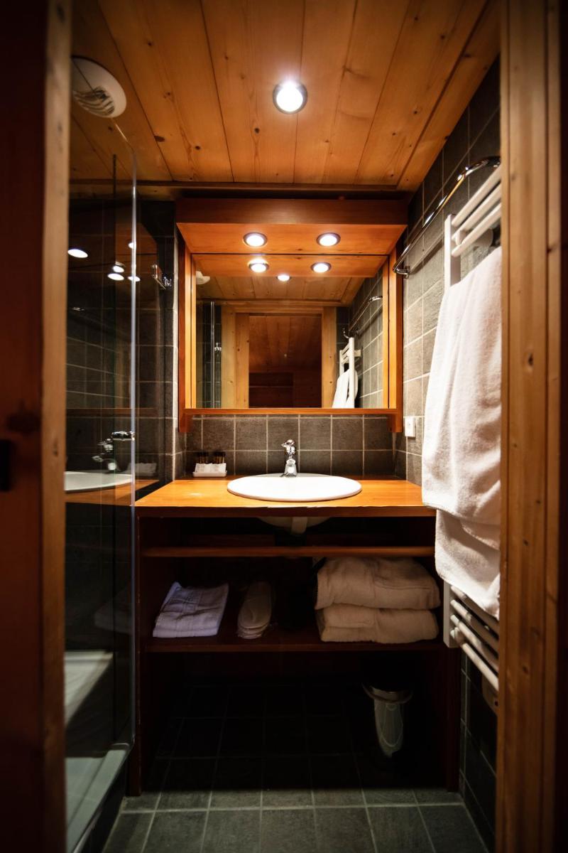 Salle de bains dans l'établissement La Savoyarde