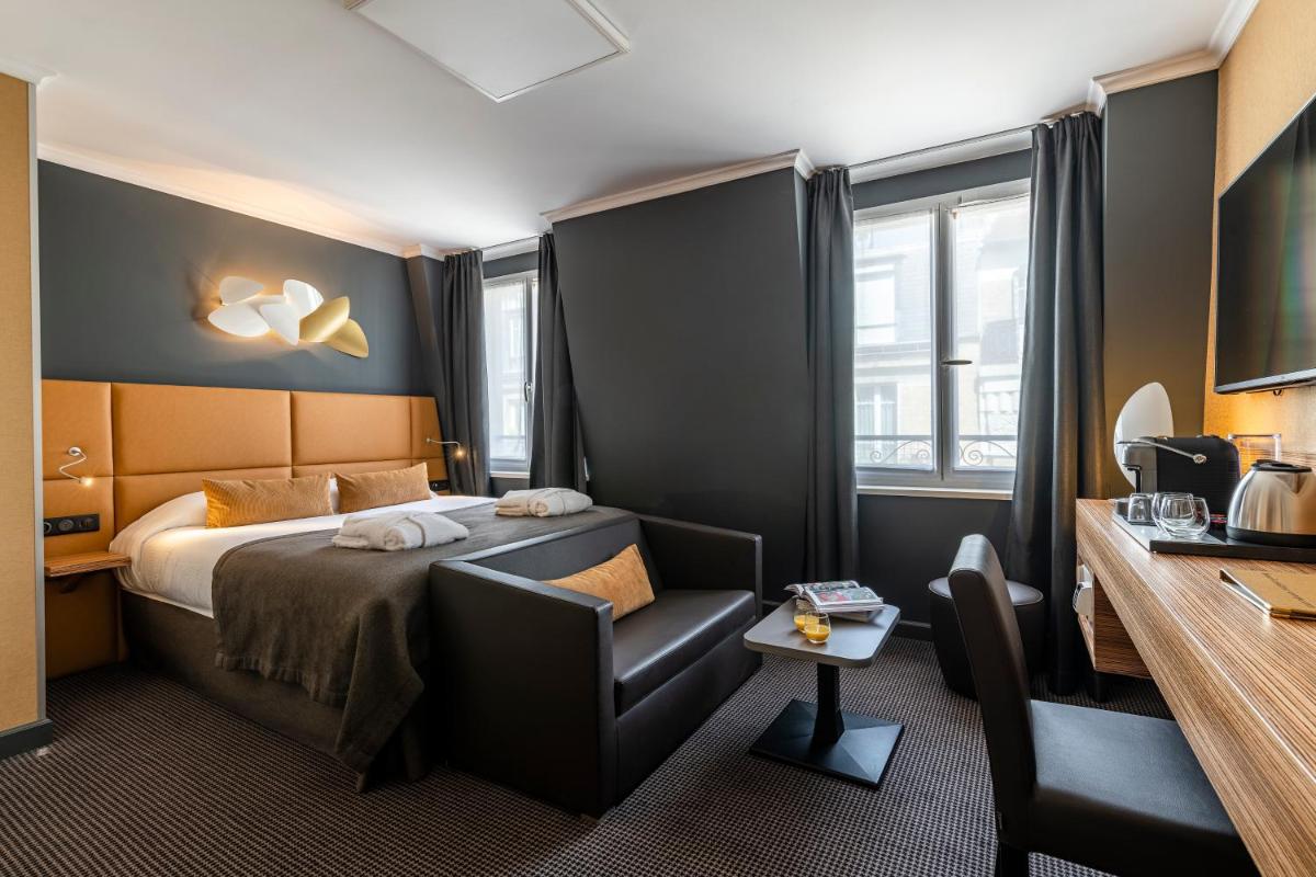 Un ou plusieurs lits dans un hébergement de l'établissement Hotel Residence Europe & Spa
