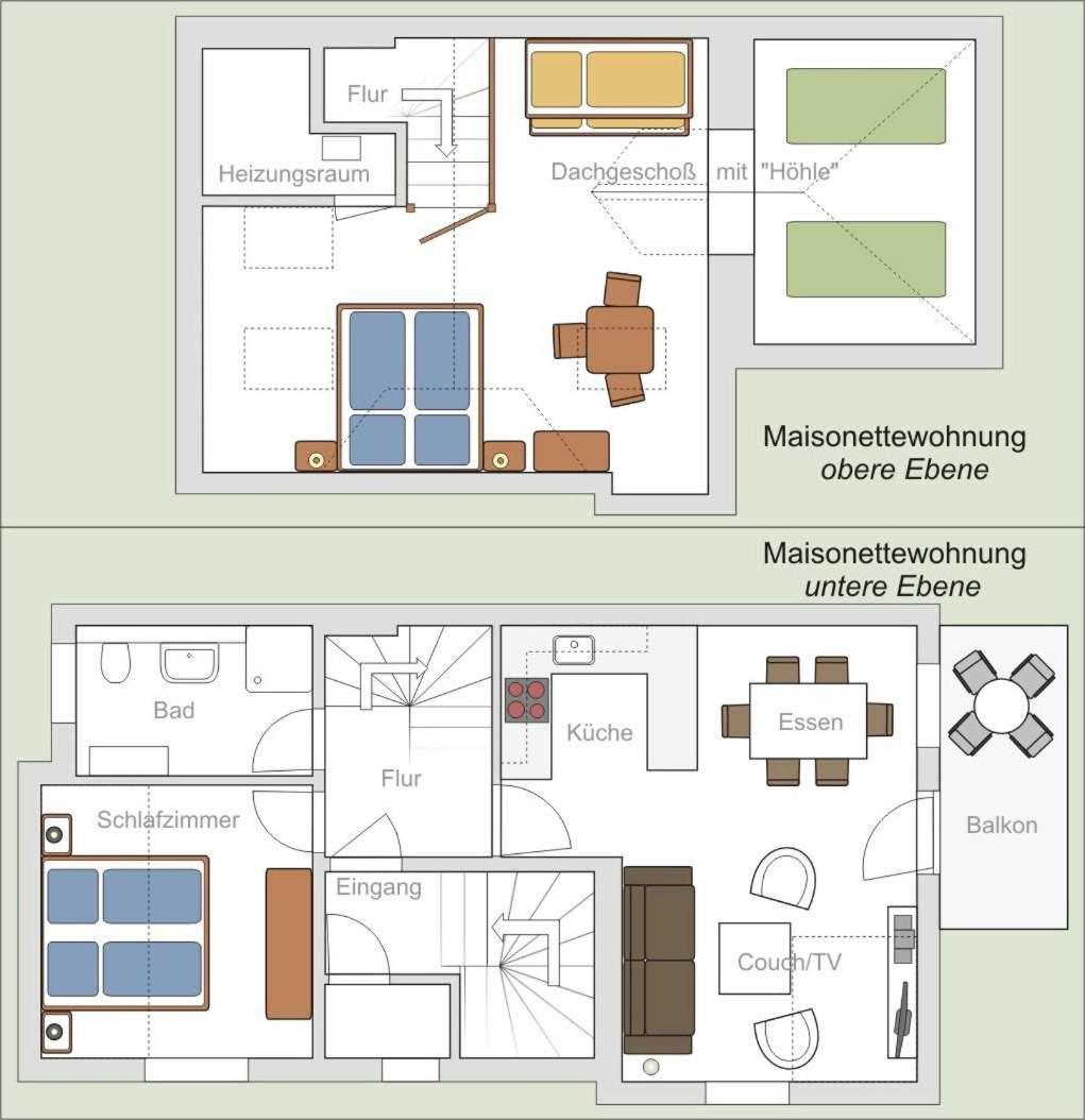 3 Zimmer Maisonette Ferienwohnung Heinke Fewo 8 - Housity