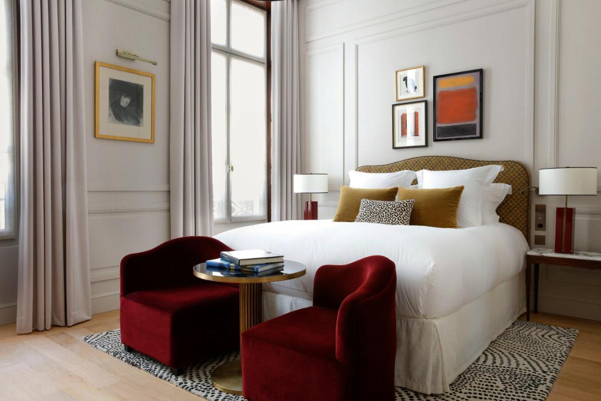 Un ou plusieurs lits dans un hébergement de l'établissement Les Jardins du Faubourg Hotel & Spa by Shiseido
