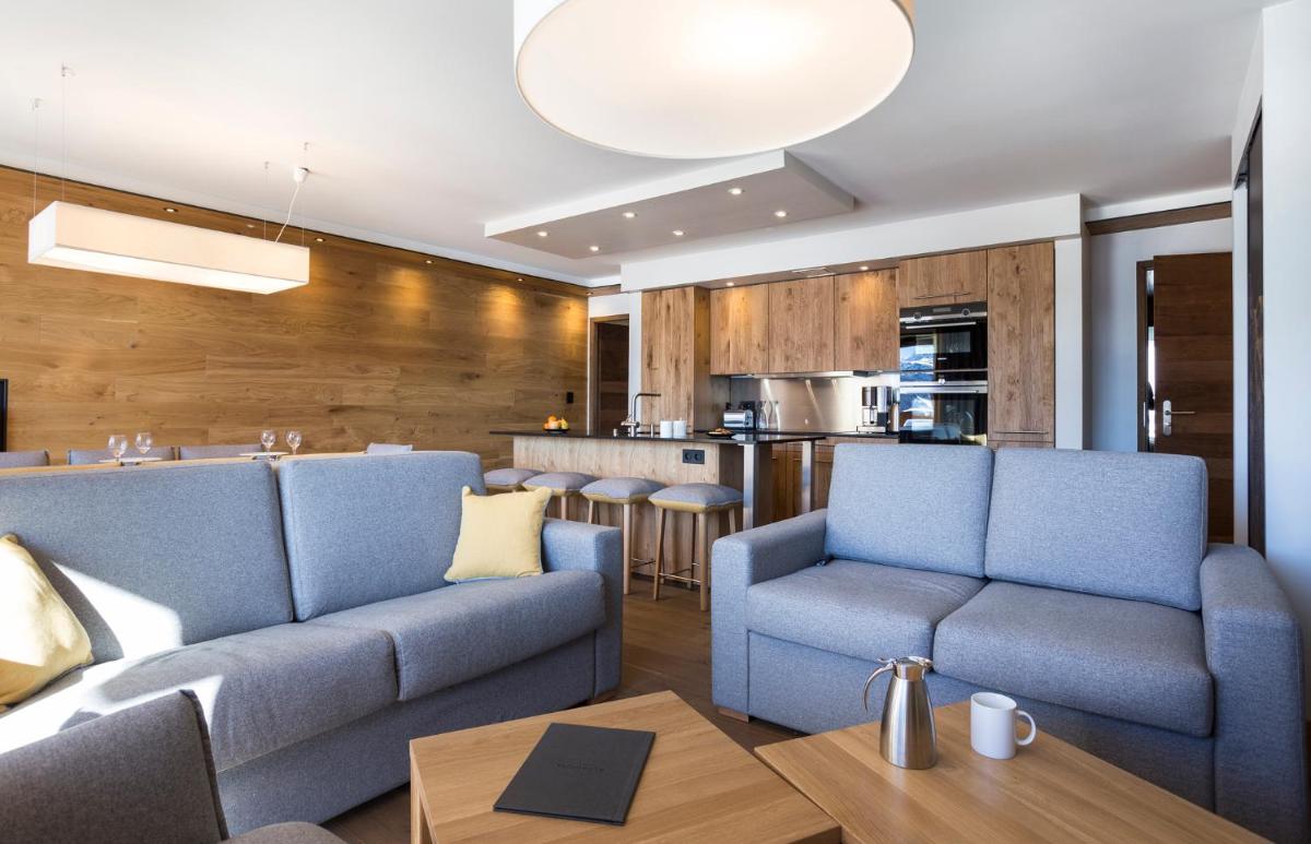 Cuisine ou kitchenette dans l'établissement Hôtel Alparena & Spa - 4 étoiles