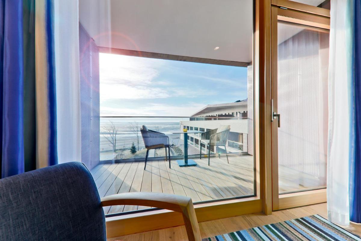 Ein Balkon oder eine Terrasse in der Unterkunft Upstalsboom Wyk auf Föhr