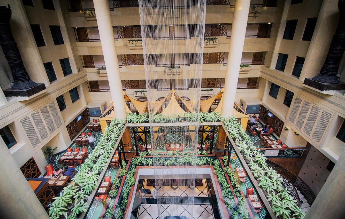an overhead view of therium of a building at The Orchid Hotel Mumbai Vile Parle in Mumbai