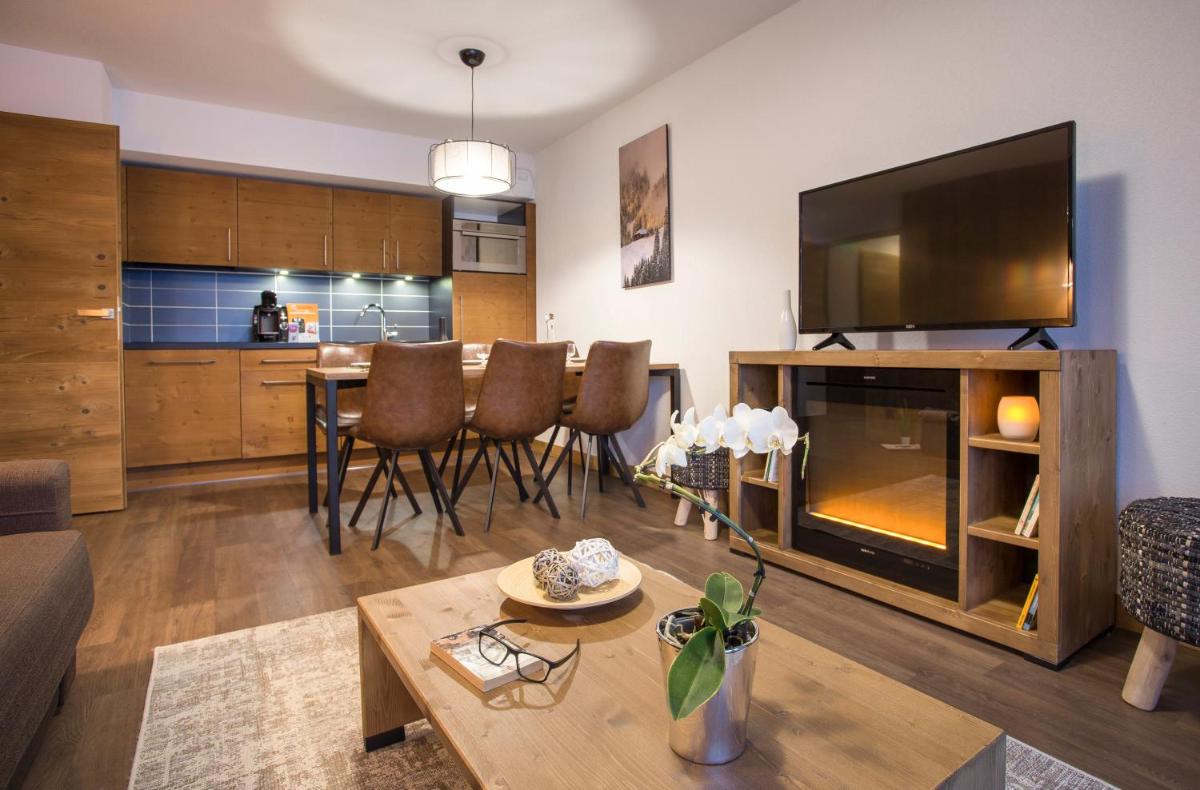 Cuisine ou kitchenette dans l'établissement Résidence Club MMV Les Chalets des Cimes