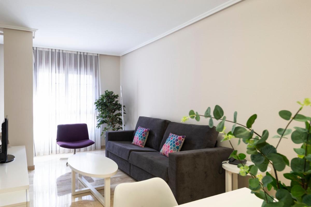 Zona de estar de Aparthotel Los Girasoles