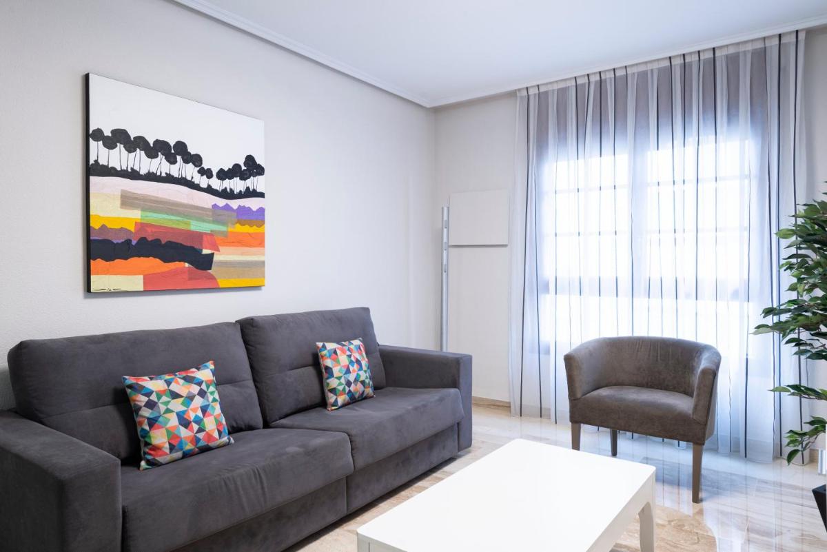 Zona de estar de Aparthotel Los Girasoles